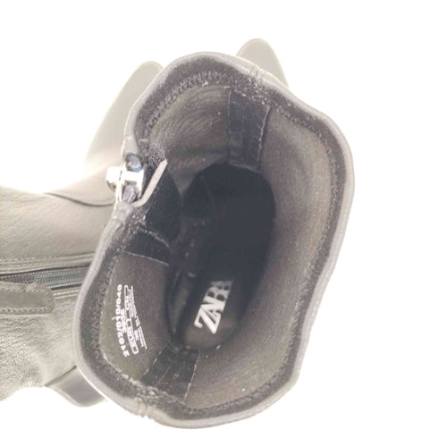 ザラ ZARA Leather ankle boots レザー アンクル ブーツ レディース JPN:23.5
