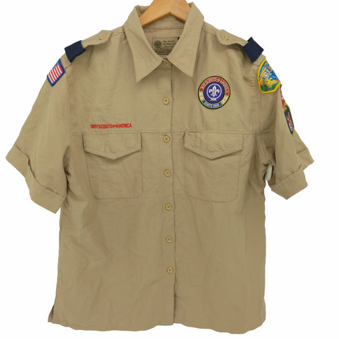 ボーイスカウトオブアメリカ BOY SCOUTS OF AMERICA ワッペン ボーイスカウト S/S シャツ レディース import:M