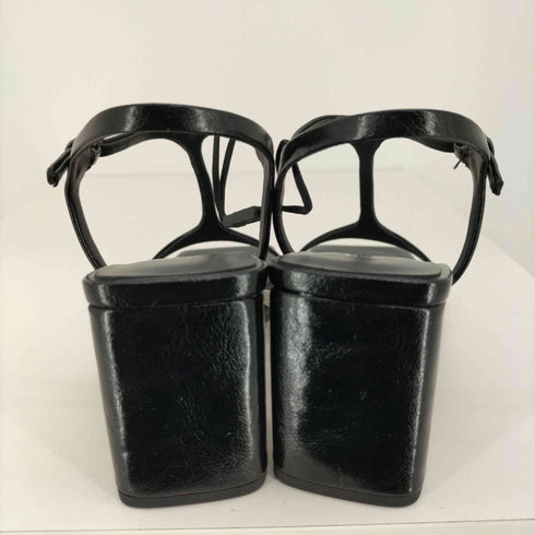 ザラ ZARA Block heel sandals スクエアトゥ チャンキー ヒール サンダル レディース JPN:23.5