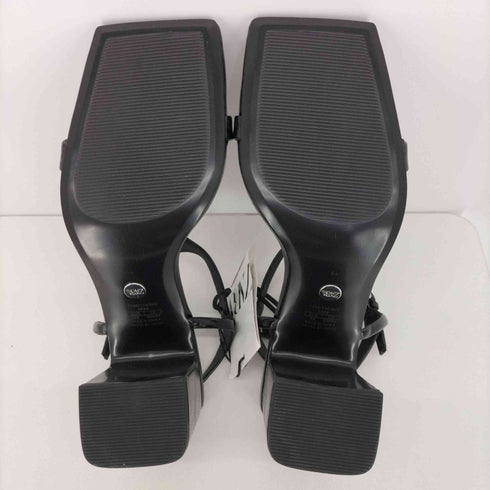 ザラ ZARA Block heel sandals スクエアトゥ チャンキー ヒール サンダル レディース JPN:23.5