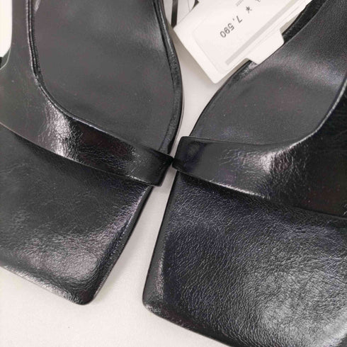 ザラ ZARA Block heel sandals スクエアトゥ チャンキー ヒール サンダル レディース JPN:23.5