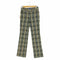 バーバリーブルーレーベル BURBERRY BLUE LABEL ノバチェック柄 ストレートパンツ メンズ 36