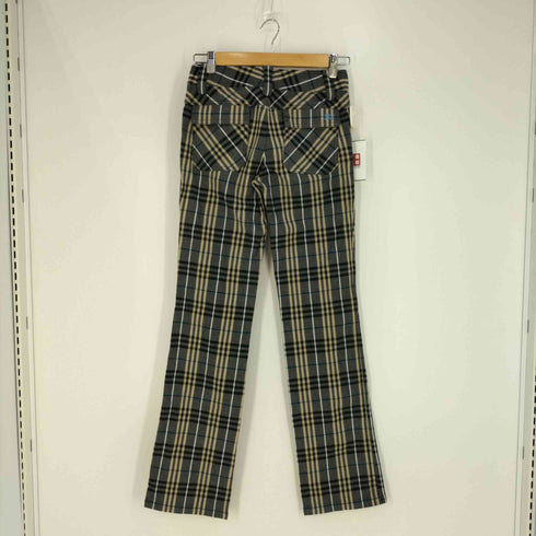バーバリーブルーレーベル BURBERRY BLUE LABEL ノバチェック柄 ストレートパンツ メンズ 36
