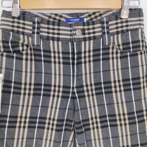 バーバリーブルーレーベル BURBERRY BLUE LABEL ノバチェック柄 ストレートパンツ メンズ 36