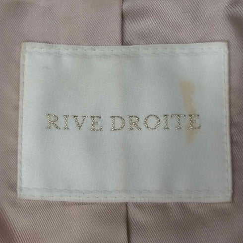 リヴドロワ RIVE DROITE ビーバーノーカラーコート レディース 36