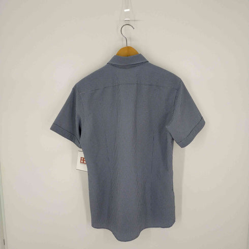 トロッター マッキントッシュフィロソフィー TROTTER MACKINTOSH PHILOSOPHY シアサッカーBDギンガムチェック半袖シャツ メンズ 42