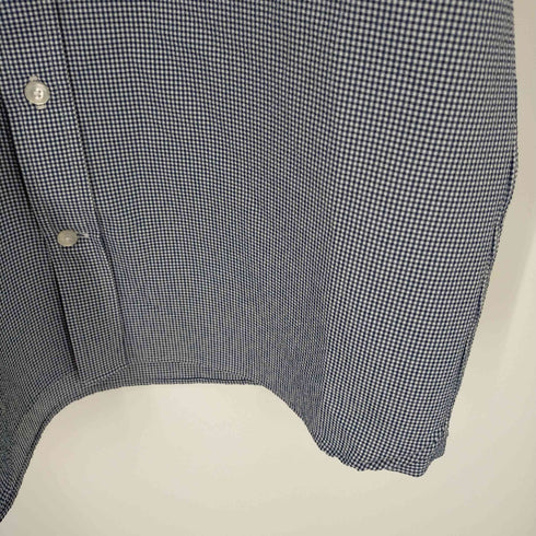 トロッター マッキントッシュフィロソフィー TROTTER MACKINTOSH PHILOSOPHY シアサッカーBDギンガムチェック半袖シャツ メンズ 42