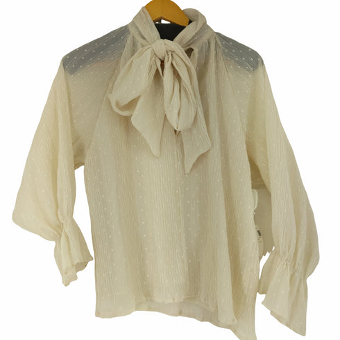フィフス FIFTH ドットシフォンボウタイブラウス レディース JPN:M