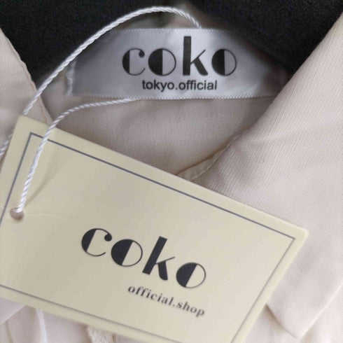 ココ トウキョウ coko tokyo 袖フリル シャツワンピース レディース