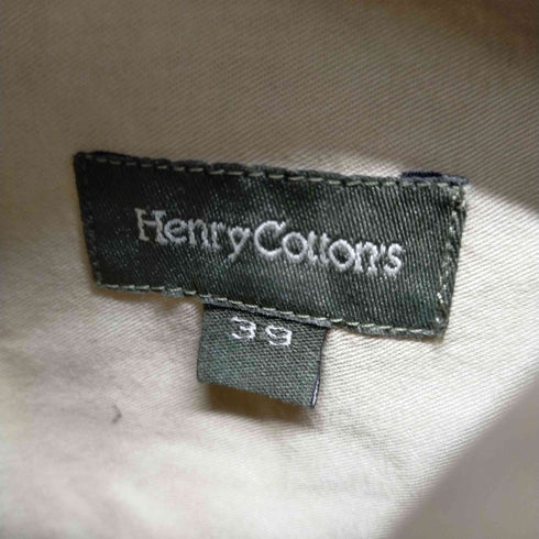 ヘンリーコットンズ Henry Cottons フラップポケット長袖シャツ メンズ 39