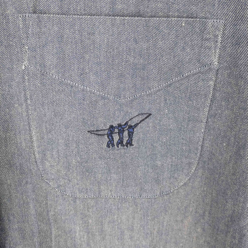 ヘンリーコットンズ Henry Cottons SLIM FIT BD長袖シャツ メンズ 38