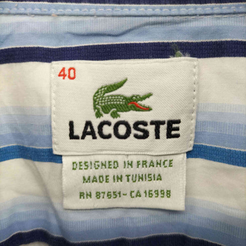 ラコステ LACOSTE ストライプ BD シャツ メンズ FR:40