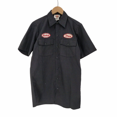 ディッキーズ Dickies 80-90S USA製 胸 ワッペン フラップポケット S/S ワークシャツ メンズ import:S