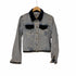 jeanology COLLECTION ベルベット 切替 デニム シャツ ジャケット レディース