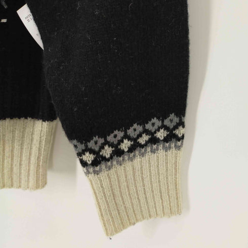 ノートエシロンス note et silence ノルディック柄 ハイネックニット フリンジ レディース FREE