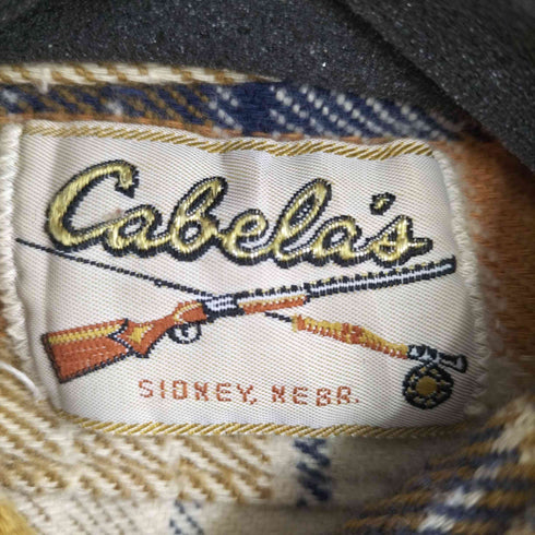 カベラス cabelas 80S チェック柄 ネルシャツ フラップポケット メンズ