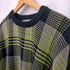 90S MADE IN USA グレンチェックコットンニット メンズ import:XL