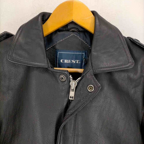 CREST リブ切替 G-1型 カウレザージャケット メンズ import:M