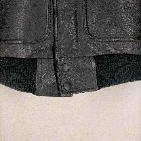 CREST リブ切替 G-1型 カウレザージャケット メンズ import:M