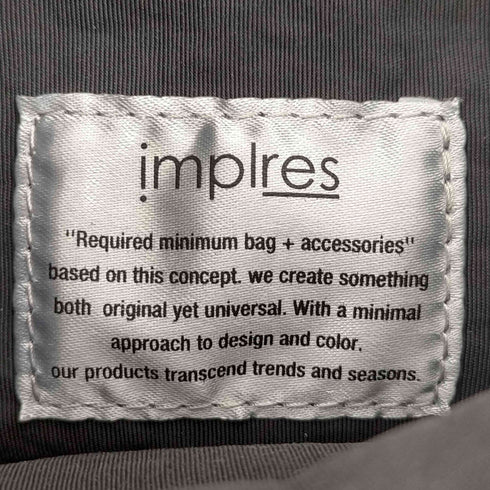 IMPLRES squeeze shoulder bag レディース