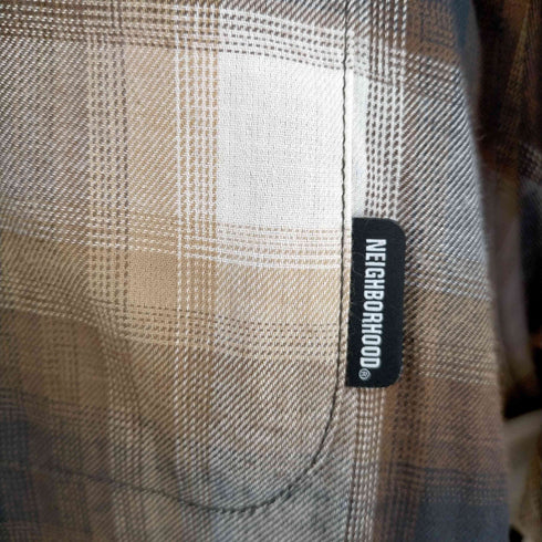 ネイバーフッド NEIGHBORHOOD 23ss BLOCK OMBRE L/S SHIRT メンズ JPN:S