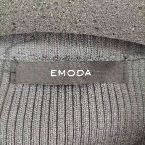 エモダ EMODA ハーフジップリブワンピース レディース FREE