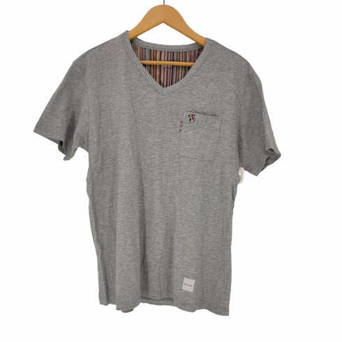 ポールスミス Paul Smith LOUNGE WEAR ラビット 刺繍 Vネック S/S Tシャツ メンズ import:L