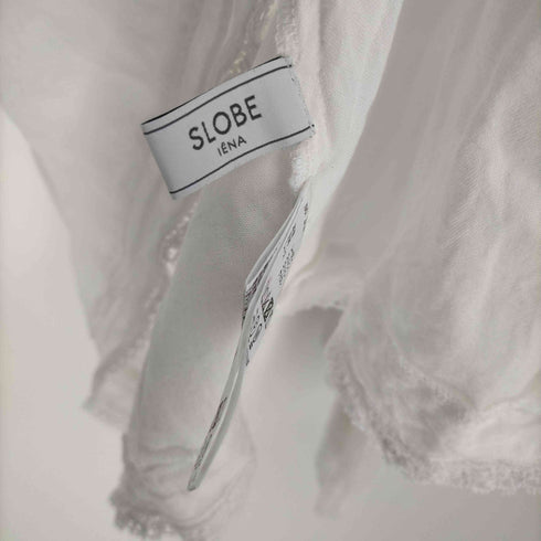 スローブイエナ SLOBE IENA 22AW INDIANレーススリーブブラウス レディース FREE