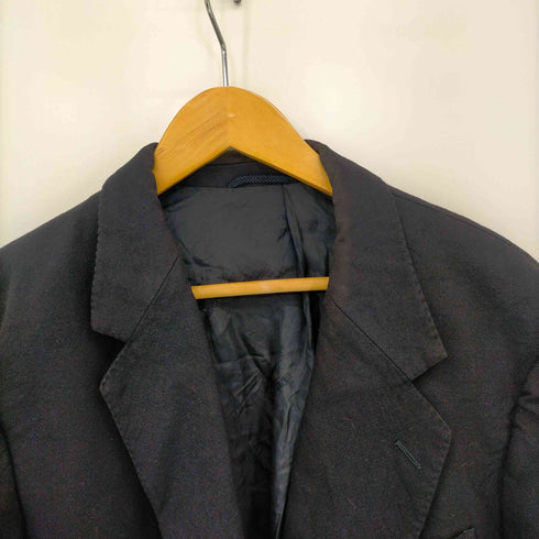 バーバリーズ BURBERRYS MADE IN WEST GERMANY 70S~80S ロゴ刻印7シルバーボタン 紺ブレザー メンズ