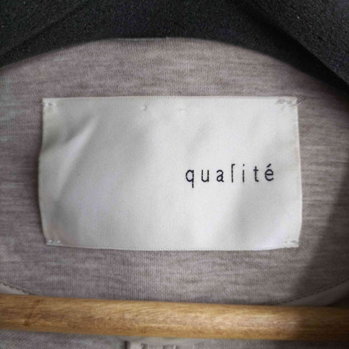 カリテ qualite ダンボールニットコート レディース 36