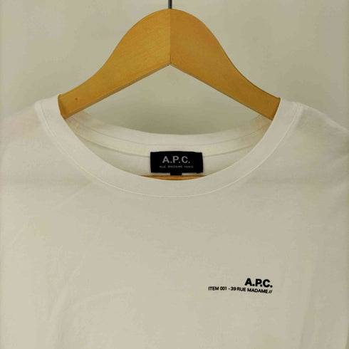 アーペーセー A.P.C. 22SS ロゴ プリント Tシャツ レディース import:S