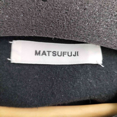 マツフジ MATSUFUJI 21SS Henry Neck Sweat Shirt - BLACK メンズ JPN:3