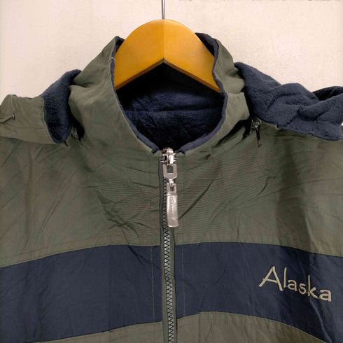 ALASKA リバーシブルナイロンフーデッドブルゾン メンズ JPN:M