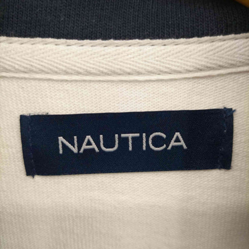 ノーティカ NAUTICA Panel Border Half Zip Teeパネル ボーダー ハーフジップ Tシャツ メンズ import:M