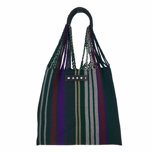 マルニ MARNI ハンモック ストライプ トートバック レディース