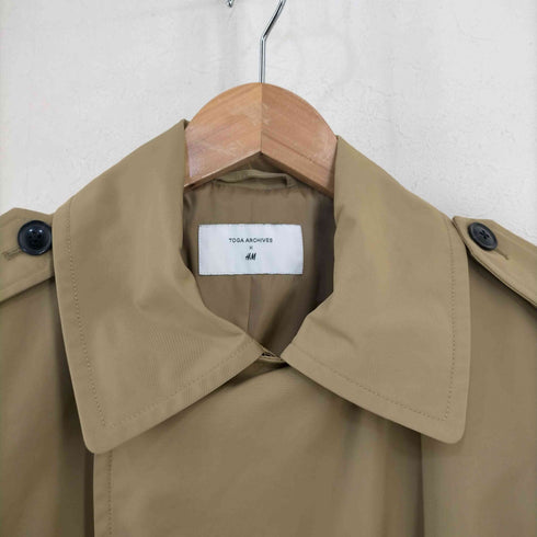 トーガアーカイブス TOGA ARCHIVES 21AW バックスカーフ切り替え トレンチコート ユニセックス メンズ import:S