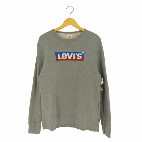 リーバイス Levis フロントロゴ クルーネックスウェット メンズ import:M