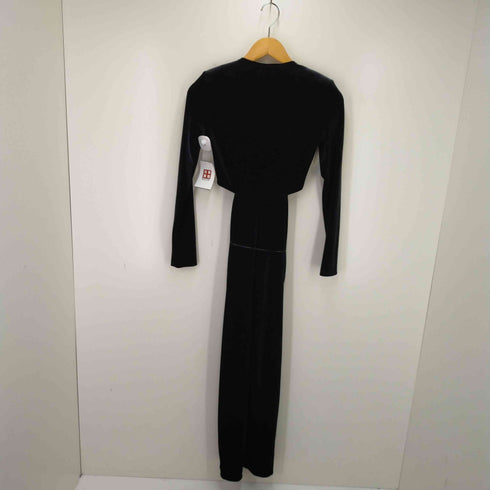 ザラ ZARA VELVET MIDI DRESS WITH CUT-OUT DETAIL レディース JPN:XS