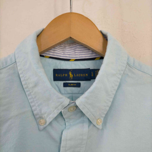 ラルフローレン RALPH LAUREN SLIM FIT ポニー刺繍 BDシャツ メンズ import:L