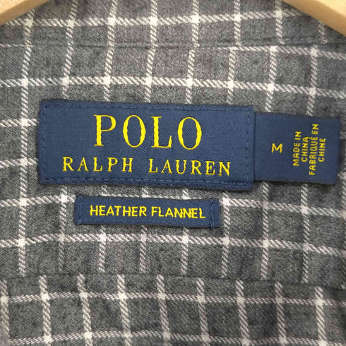 ポロラルフローレン POLO RALPH LAUREN HEATHER FLANNEL ホリゾンタルカラーシャツ メンズ import:M