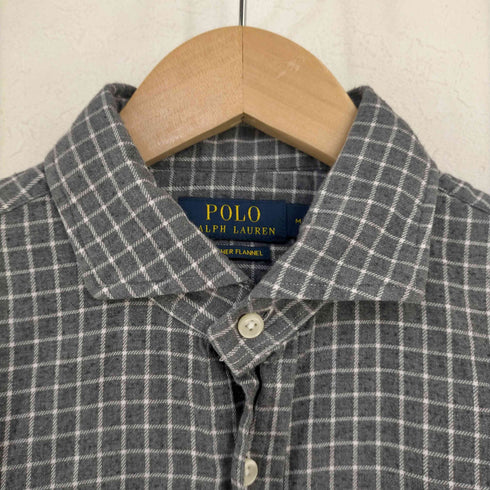 ポロラルフローレン POLO RALPH LAUREN HEATHER FLANNEL ホリゾンタルカラーシャツ メンズ import:M