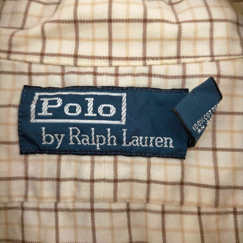 ポロバイラルフローレン Polo by RALPH LAUREN チェック オープンカラーシャツ メンズ import:XL
