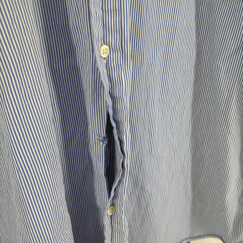 ポロラルフローレン POLO RALPH LAUREN ポニー刺繍 ストライプ BDシャツ メンズ import:L