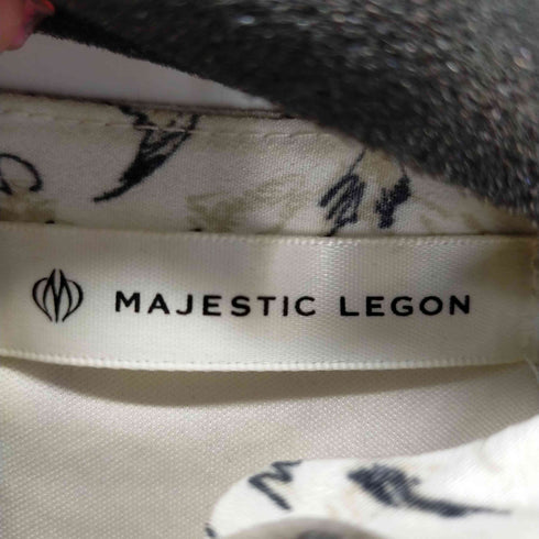 マジェスティックレゴン MAJESTIC LEGON 花総柄 ノースリーブフリルワンピース レディース import:S
