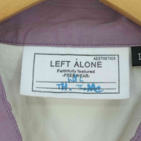 レフトアローン LEFT ALONE バイカラー 刺繍シャツ メンズ JPN:L