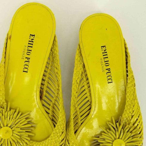 エミリオプッチ EMILIO PUCCI フラワーフラットサンダル レディース 38 1/2