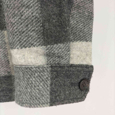 ユニクロ UNIQLO チェックオーバーシャツジャケット ユニセックス メンズ JPN:L
