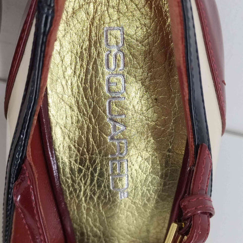 ディースクエアード DSQUARED2 バイカラーストラップパンプス レディース EUR:39