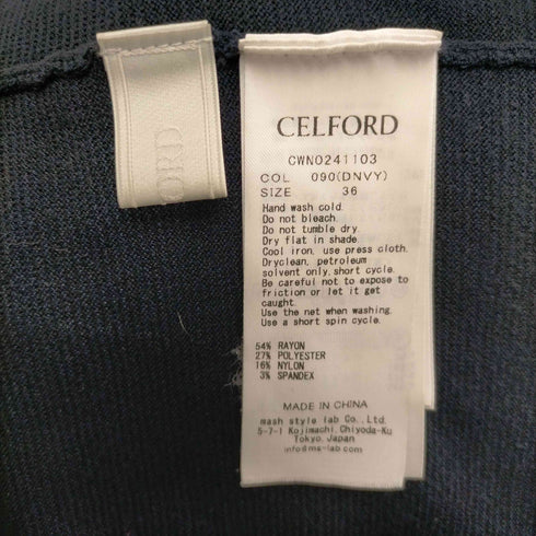 セルフォード CELFORD 24SS マーメイドリブニットワンピース レディース 36