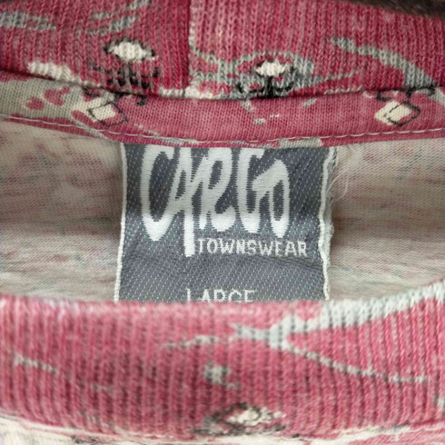 総柄Tシャツ ボックスシルエット オールドサーフ メンズ JPN:L